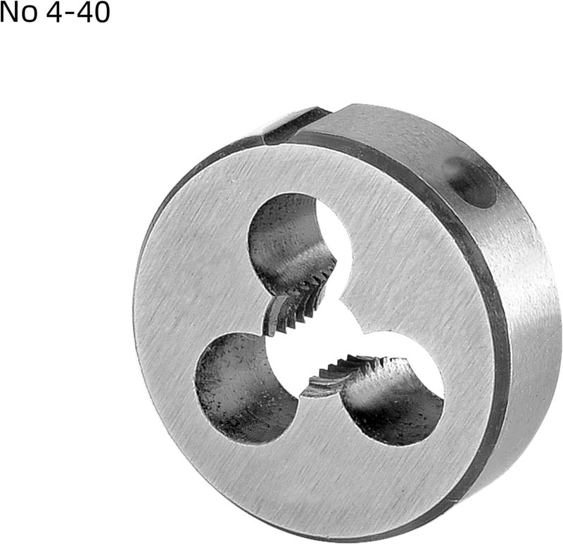 Burkit No 4-40 UNC Tap and Die Set, 4 x 40 UNC Machine Thread Tap and Round Die Right Hand - Image 3